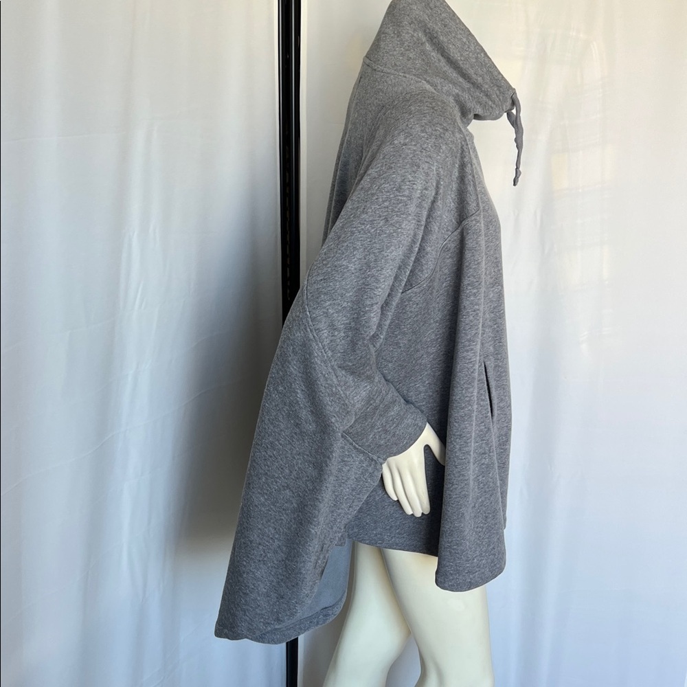 UGG Heather Gray Funnel Neck Poncho - Picture 6 of 9